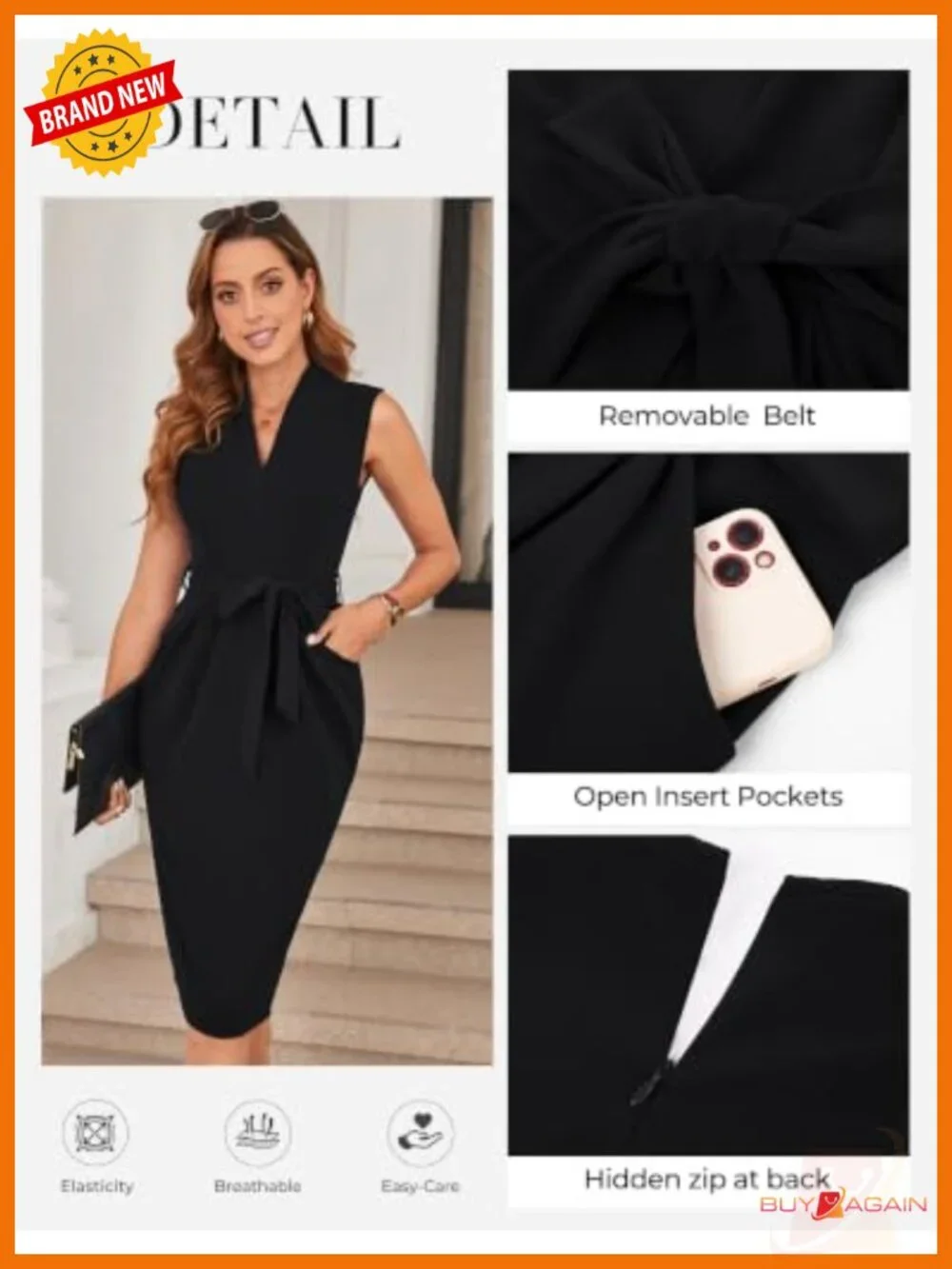 N/A sleeveless bodycon